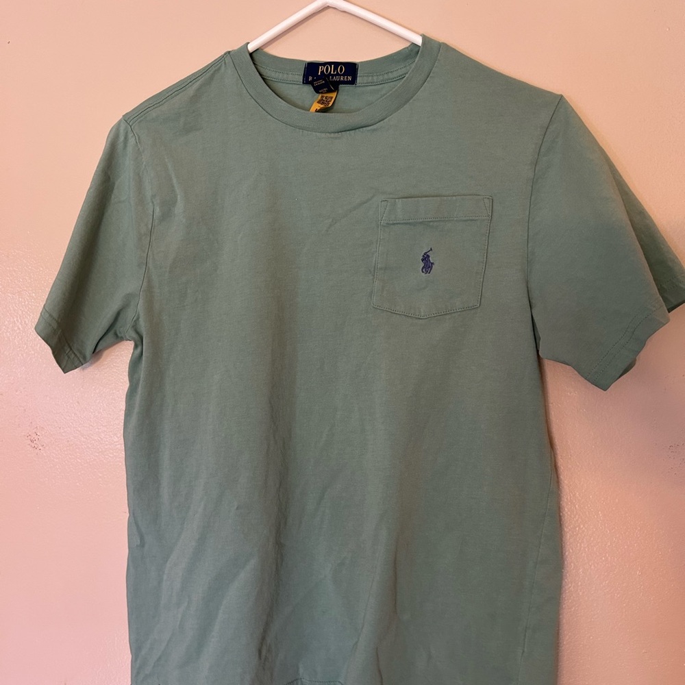 Polo by Ralph Lauren Men's Mint Green Tee